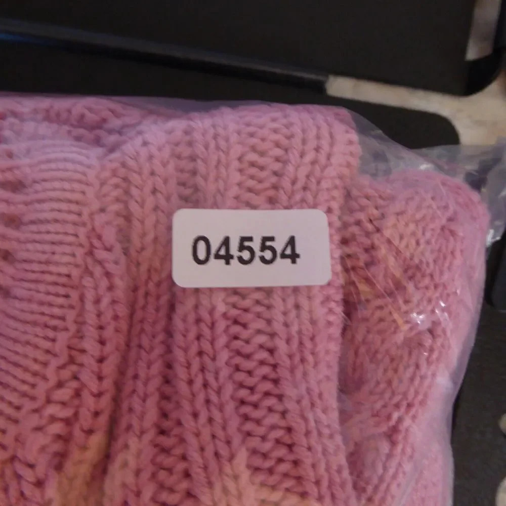 Vintage Partners by Mervyn's Sweater  Women's Large Pink Cable Knit Pullover